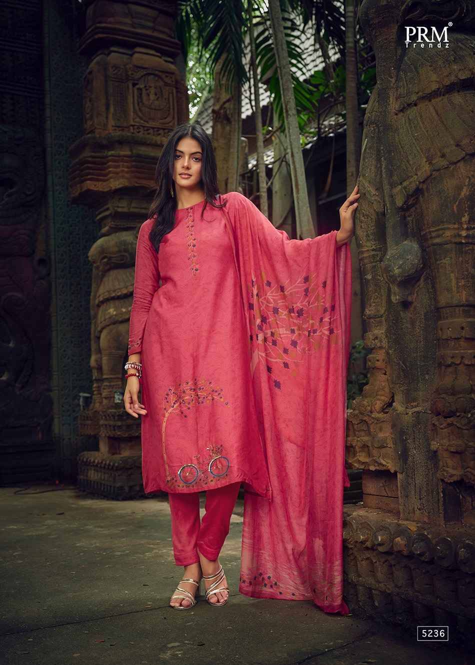Aaghosh By Prm Trendz 5236 To 5241 Series Beautiful Stylish Festive Suits Fancy Colorful Casual Wear & Ethnic Wear & Ready To Wear Pure Muslin Silk Digital Print Dresses At Wholesale Price