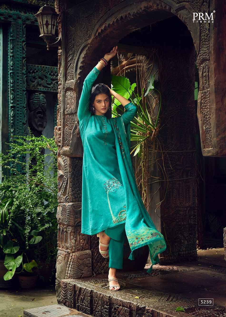 Aaghosh By Prm Trendz 5236 To 5241 Series Beautiful Stylish Festive Suits Fancy Colorful Casual Wear & Ethnic Wear & Ready To Wear Pure Muslin Silk Digital Print Dresses At Wholesale Price