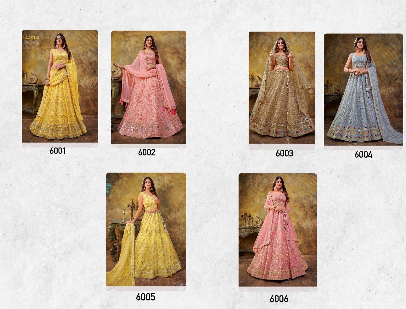 Maharani Vol-1 By Anantesh 6001 To 6006 Series Designer Beautiful Collection Occasional Wear & Party Wear Georgette/Net Lehengas At Wholesale Price