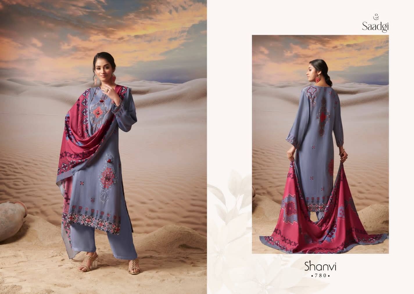 Shanvi By Saadgi Beautiful Stylish Festive Suits Fancy Colorful Casual Wear & Ethnic Wear & Ready To Wear Pure Cotton Satin Digital Print Dresses At Wholesale Price