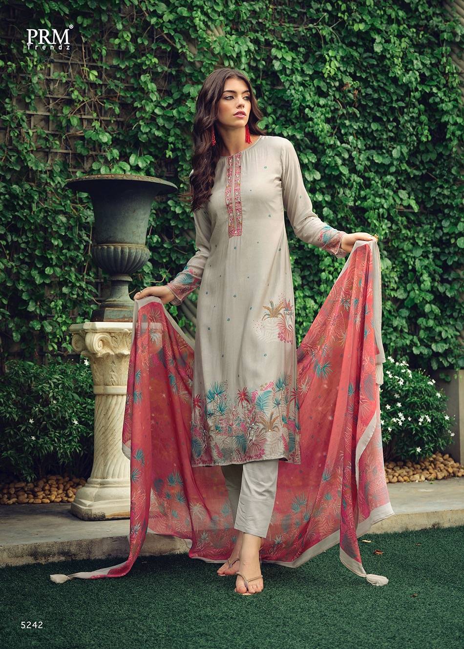 Dastaar By Prm Trendz 5242 To 5249 Series Beautiful Stylish Festive Suits Fancy Colorful Casual Wear & Ethnic Wear & Ready To Wear Pure Muslin Silk Digital Print Dresses At Wholesale Price