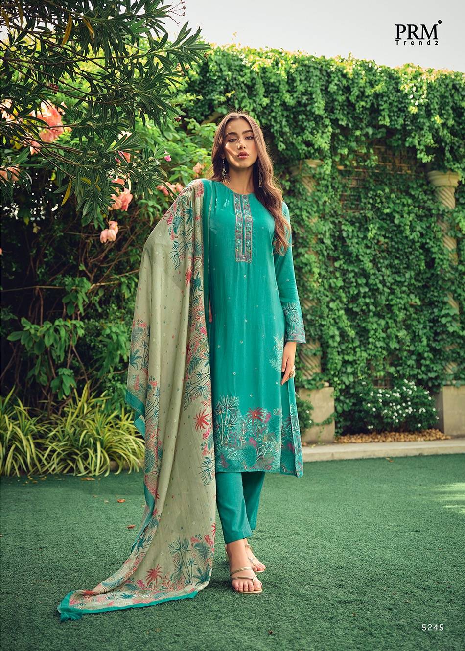 Dastaar By Prm Trendz 5242 To 5249 Series Beautiful Stylish Festive Suits Fancy Colorful Casual Wear & Ethnic Wear & Ready To Wear Pure Muslin Silk Digital Print Dresses At Wholesale Price