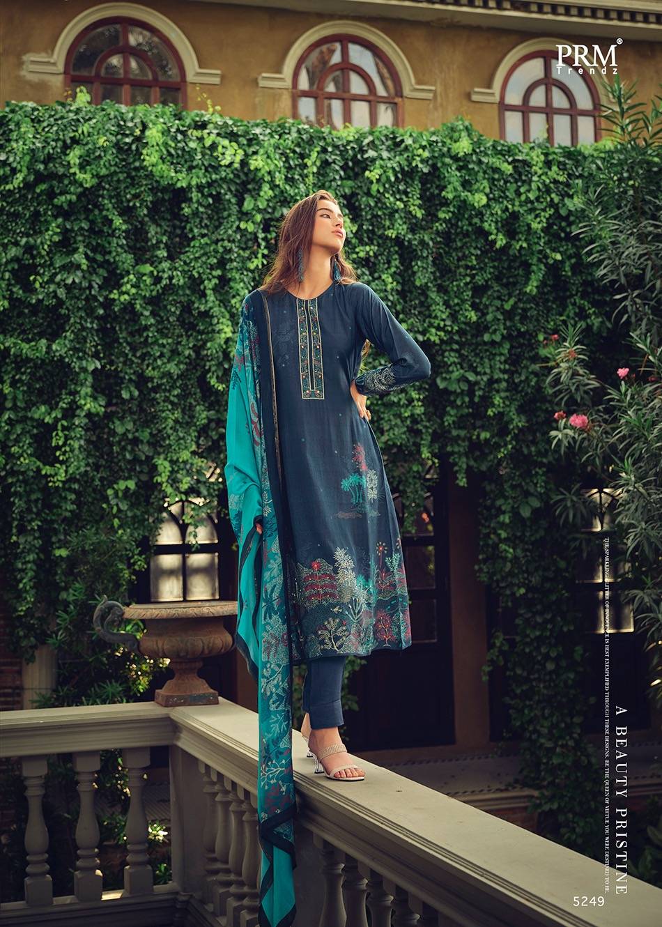 Dastaar By Prm Trendz 5242 To 5249 Series Beautiful Stylish Festive Suits Fancy Colorful Casual Wear & Ethnic Wear & Ready To Wear Pure Muslin Silk Digital Print Dresses At Wholesale Price