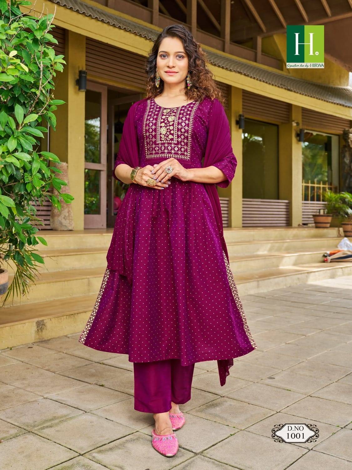 Sindoor By Hirwa 1001 To 1006 Series Beautiful Stylish Festive Suits Fancy Colorful Casual Wear & Ethnic Wear & Ready To Wear Pure Slub Silk Print Dresses At Wholesale Price