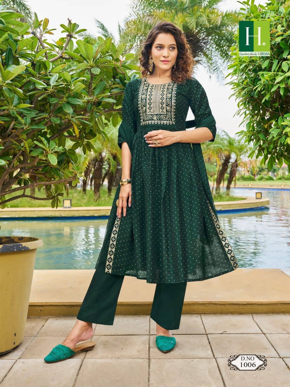 Sindoor By Hirwa 1001 To 1006 Series Beautiful Stylish Festive Suits Fancy Colorful Casual Wear & Ethnic Wear & Ready To Wear Pure Slub Silk Print Dresses At Wholesale Price