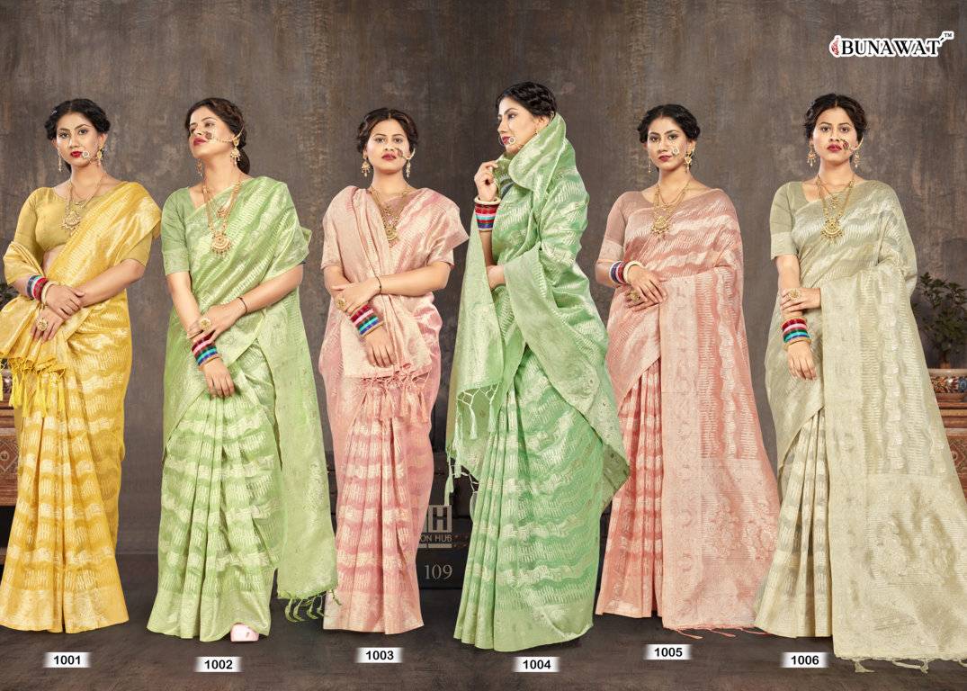 Cotton Candy By Bunawat 1001 To 1006 Series Indian Traditional Wear Collection Beautiful Stylish Fancy Colorful Party Wear & Occasional Wear Kota Cotton Sarees At Wholesale Price