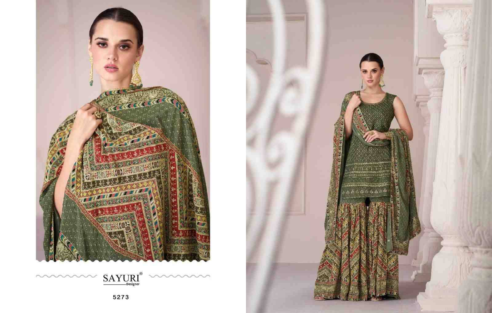 Sharara By Sayuri 5273 To 5274 Series Beautiful Stylish Sharara Suits Fancy Colorful Casual Wear & Ethnic Wear & Ready To Wear Premium Silk Dresses At Wholesale Price
