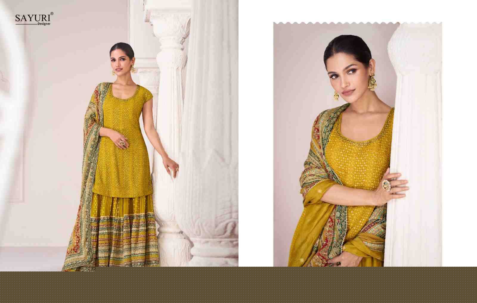 Sharara By Sayuri 5273 To 5274 Series Beautiful Stylish Sharara Suits Fancy Colorful Casual Wear & Ethnic Wear & Ready To Wear Premium Silk Dresses At Wholesale Price