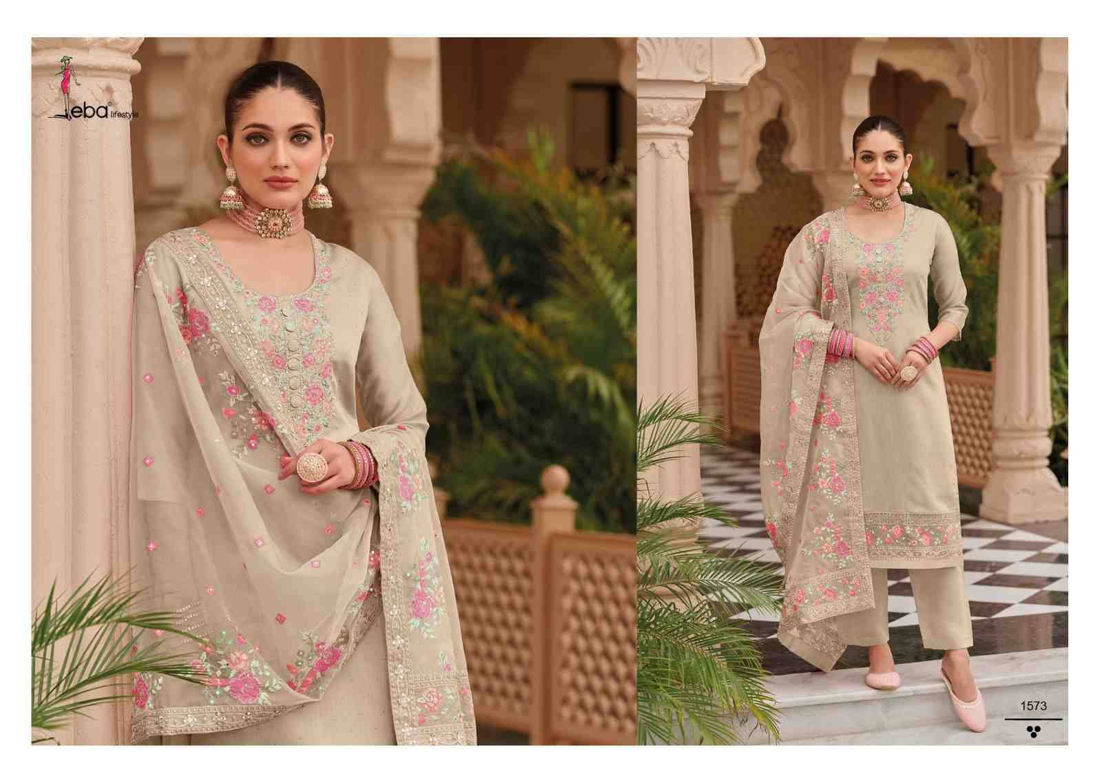 Nayra Vol-7 By Eba Lifestyle 1571 To 1574 Series Festive Suits Beautiful Fancy Colorful Stylish Party Wear & Occasional Wear Viscose Silk With Embroidery Dresses At Wholesale Price