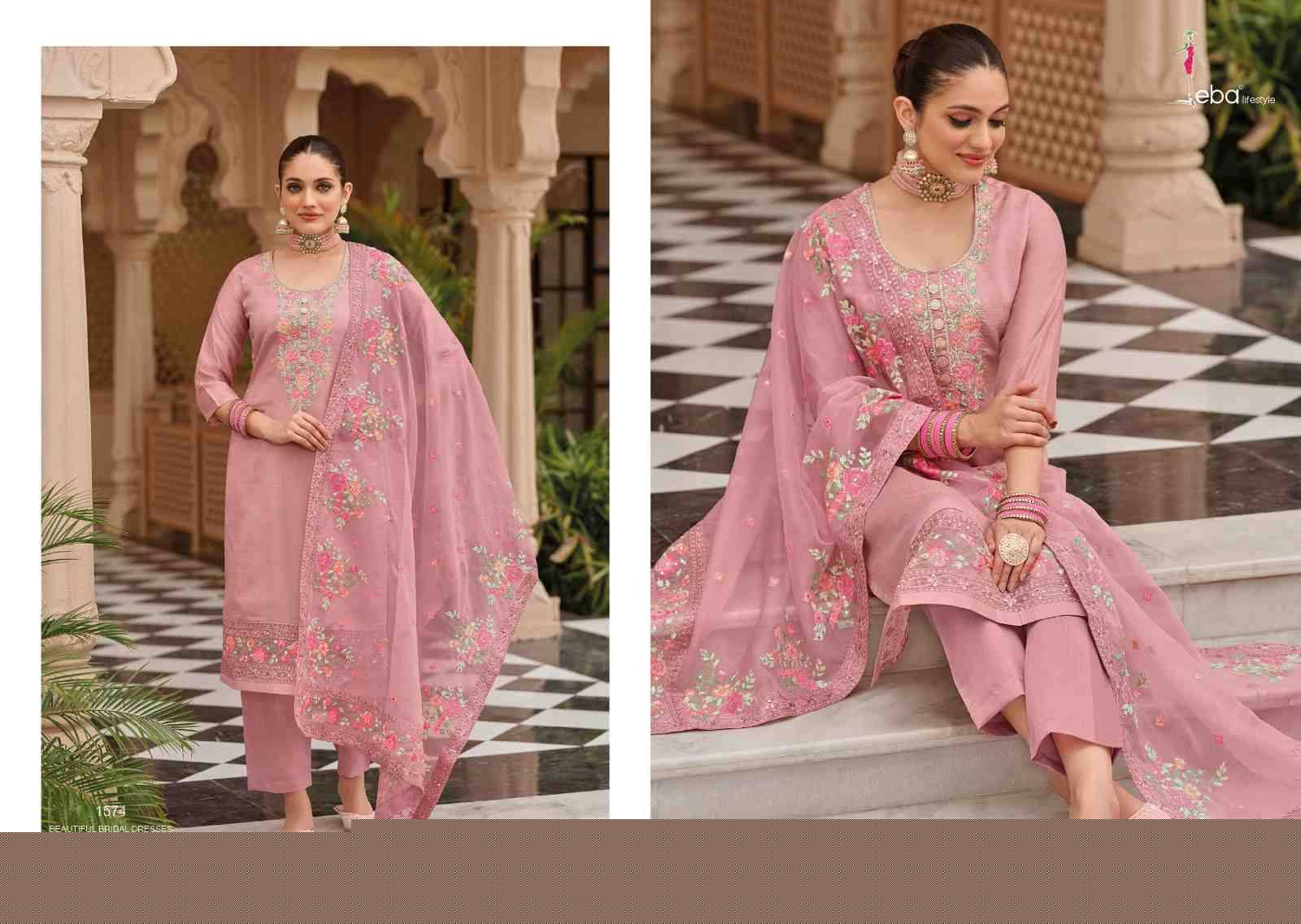 Nayra Vol-7 By Eba Lifestyle 1571 To 1574 Series Festive Suits Beautiful Fancy Colorful Stylish Party Wear & Occasional Wear Viscose Silk With Embroidery Dresses At Wholesale Price