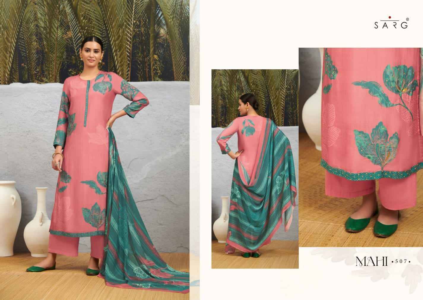 Mahi By Sarg Beautiful Stylish Festive Suits Fancy Colorful Casual Wear & Ethnic Wear & Ready To Wear Kashmiri Silk Digital Print Dresses At Wholesale Price