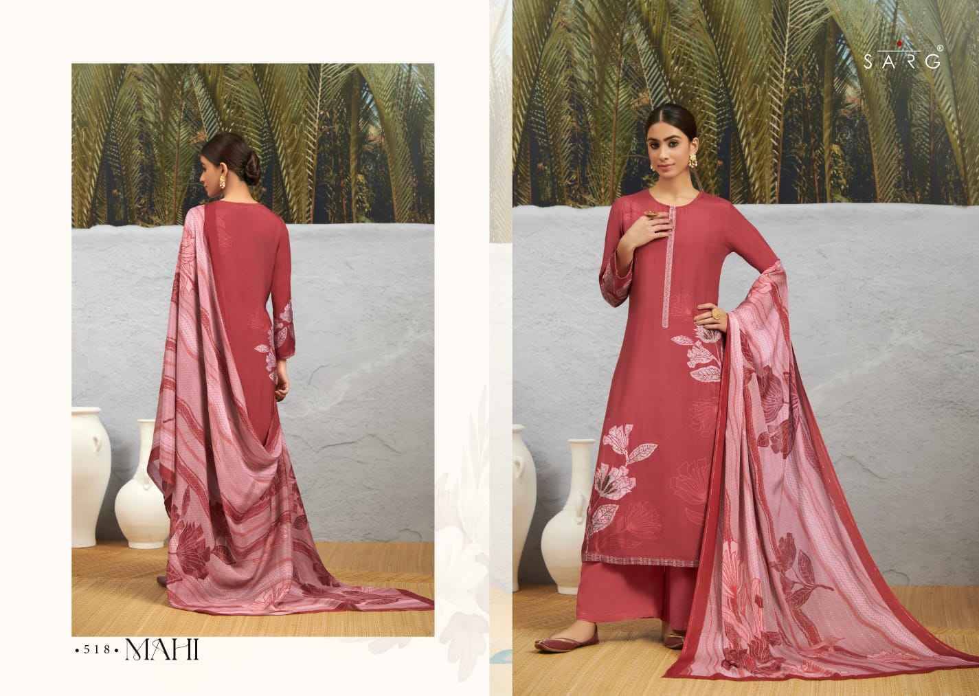 Mahi By Sarg Beautiful Stylish Festive Suits Fancy Colorful Casual Wear & Ethnic Wear & Ready To Wear Kashmiri Silk Digital Print Dresses At Wholesale Price