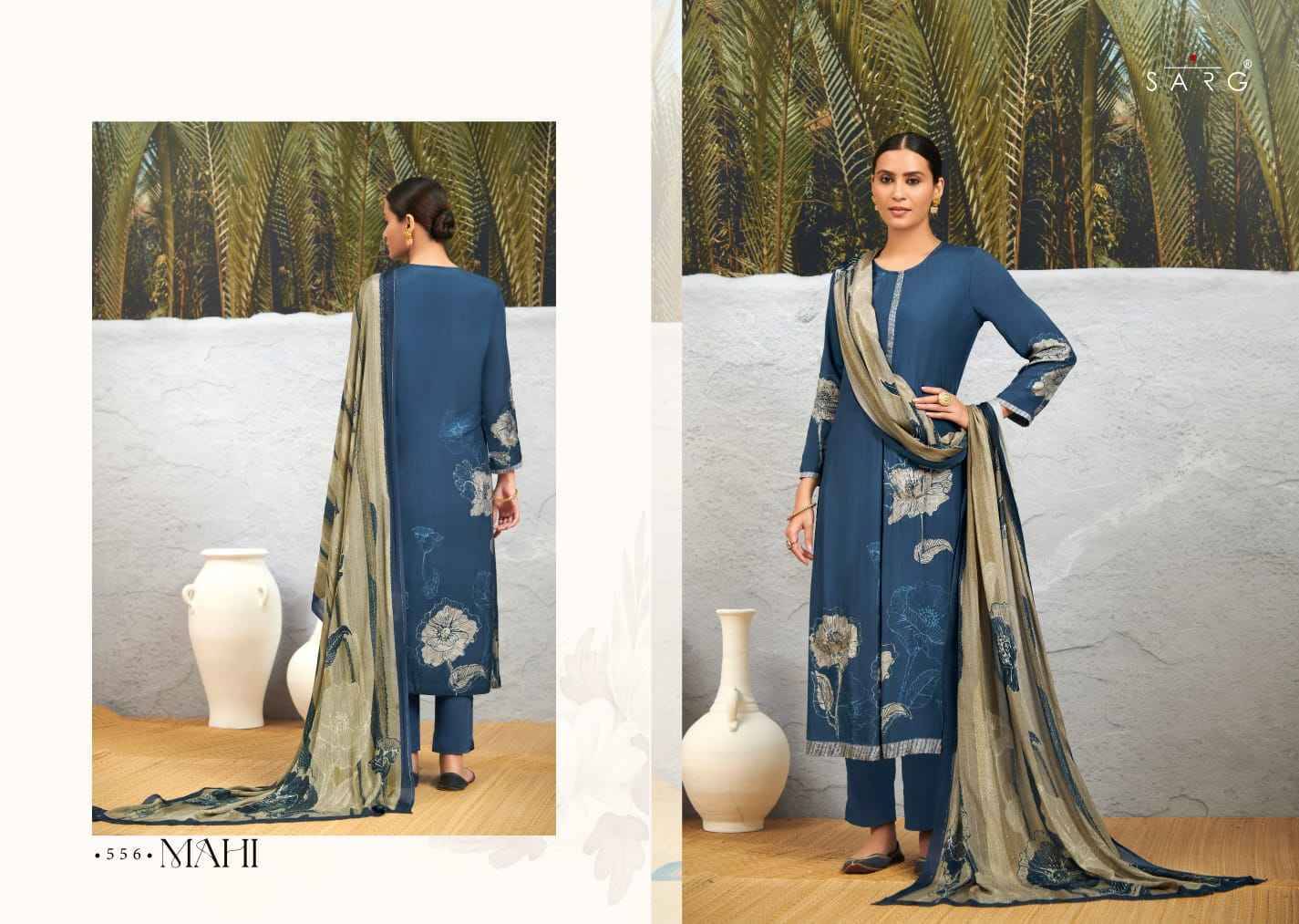 Mahi By Sarg Beautiful Stylish Festive Suits Fancy Colorful Casual Wear & Ethnic Wear & Ready To Wear Kashmiri Silk Digital Print Dresses At Wholesale Price