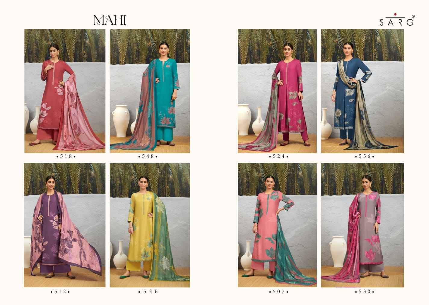 Mahi By Sarg Beautiful Stylish Festive Suits Fancy Colorful Casual Wear & Ethnic Wear & Ready To Wear Kashmiri Silk Digital Print Dresses At Wholesale Price