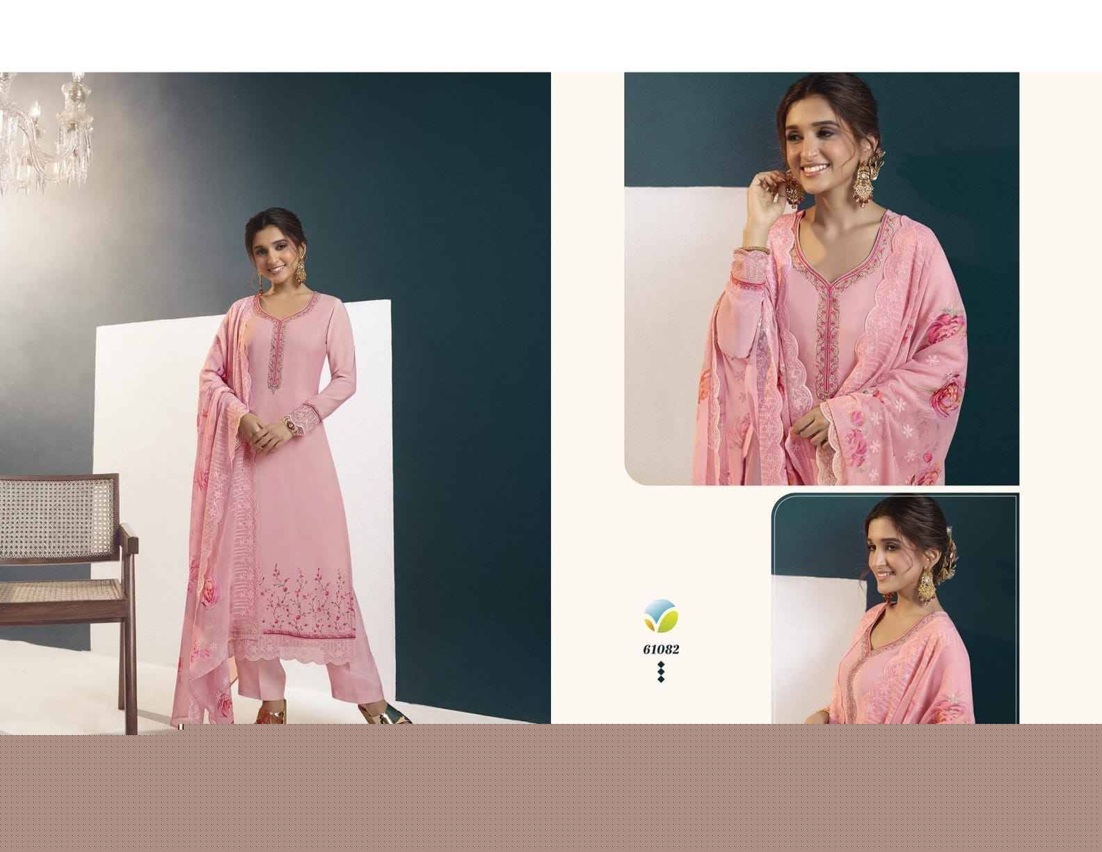 Royal Crepe Vol-40 By Vinay Fashion 61081 To 61088 Series Designer Festive Sharara Suits Collection Beautiful Stylish Fancy Colorful Party Wear & Occasional Wear Royal Crepe Dresses At Wholesale Price