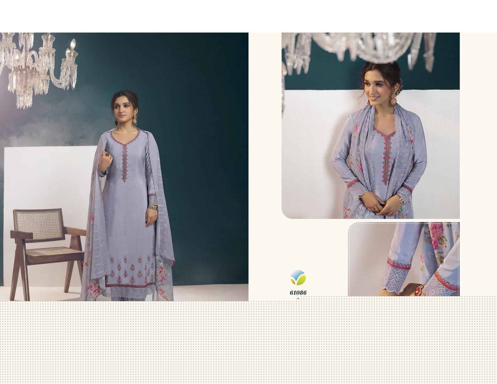 Royal Crepe Vol-40 By Vinay Fashion 61081 To 61088 Series Designer Festive Sharara Suits Collection Beautiful Stylish Fancy Colorful Party Wear & Occasional Wear Royal Crepe Dresses At Wholesale Price