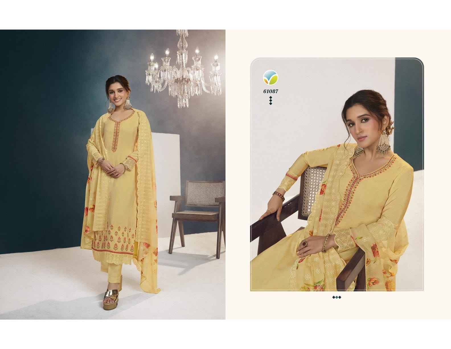 Royal Crepe Vol-40 By Vinay Fashion 61081 To 61088 Series Designer Festive Sharara Suits Collection Beautiful Stylish Fancy Colorful Party Wear & Occasional Wear Royal Crepe Dresses At Wholesale Price