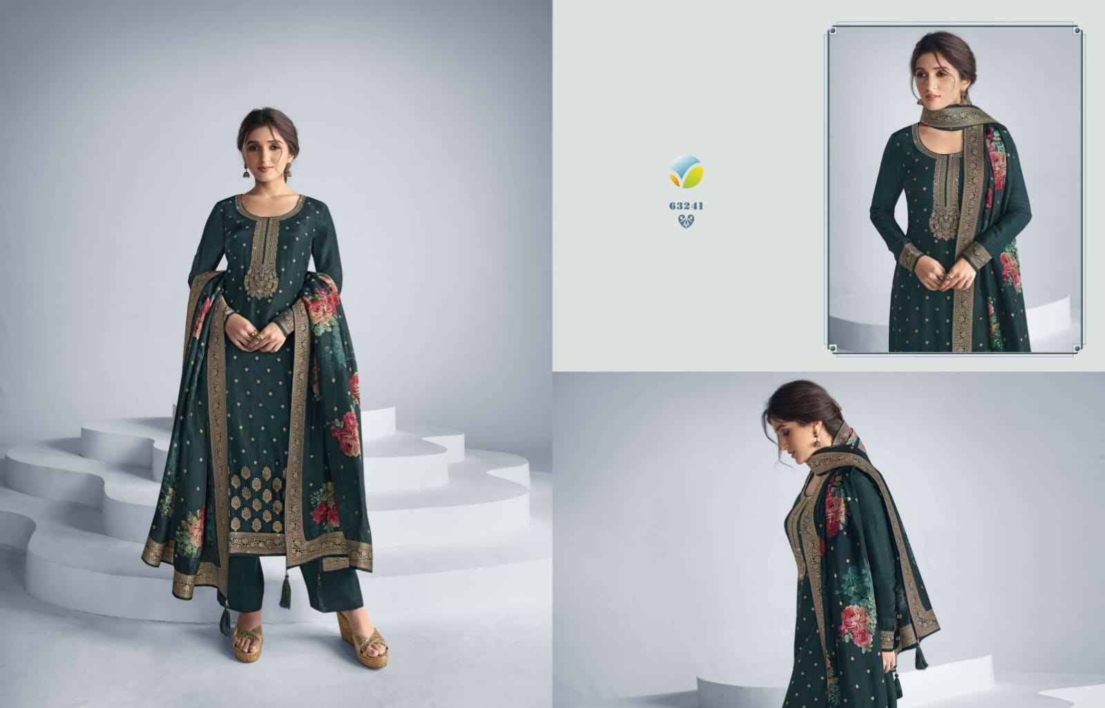 Kaseesh Zareena Vol-6 Hitlist By Vinay Fashion Beautiful Suits Colorful Stylish Fancy Casual Wear & Ethnic Wear Pure Dola Jacquard Dresses At Wholesale Price