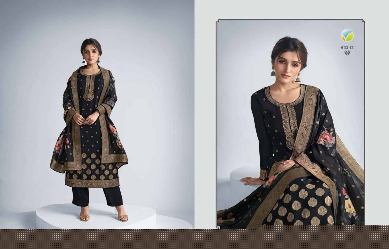 Kaseesh Zareena Vol-6 Hitlist By Vinay Fashion Beautiful Suits Colorful Stylish Fancy Casual Wear & Ethnic Wear Pure Dola Jacquard Dresses At Wholesale Price