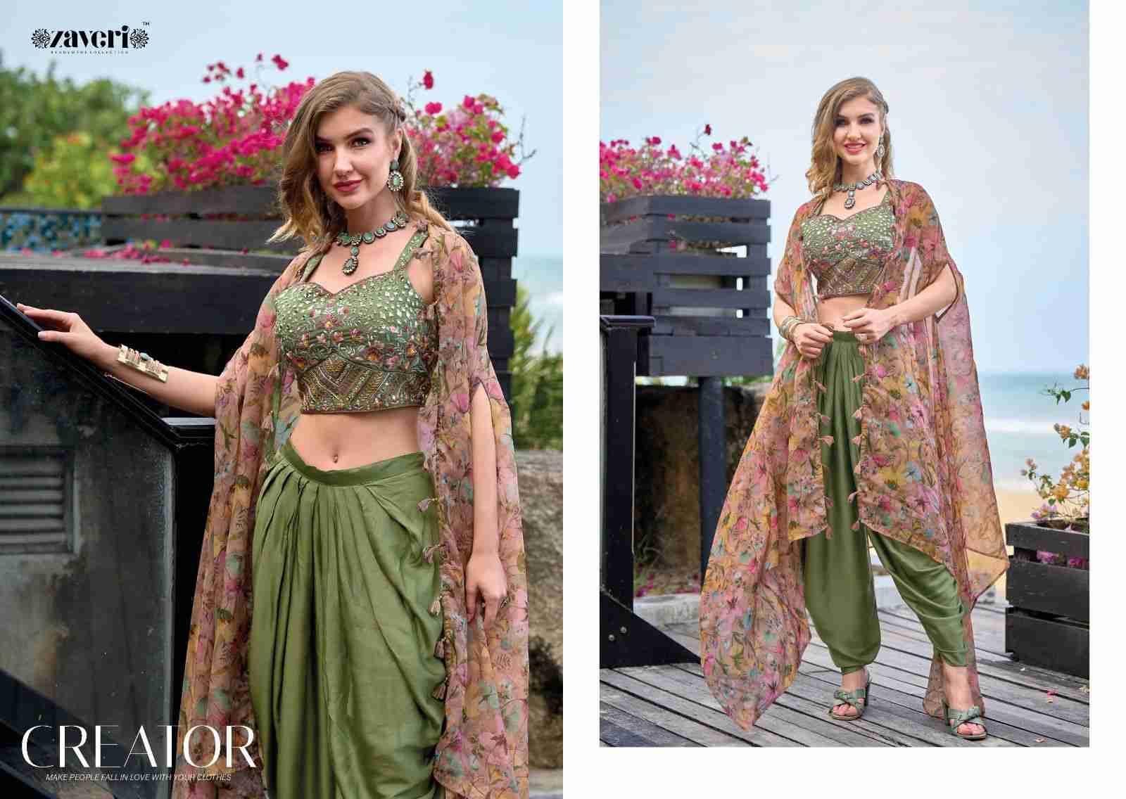 Liana By Zaveri 1134 To 1137 Series Designer Stylish Fancy Colorful Beautiful Party Wear & Ethnic Wear Collection Satin Silk Tops With Bottom At Wholesale Price