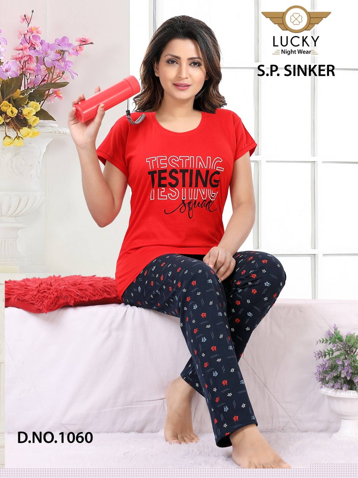 Lucky By Kaamiri Beautiful Stylish Fancy Colorful Casual Wear & Ethnic Wear Hosiery Cotton Night Suits At Wholesale Price