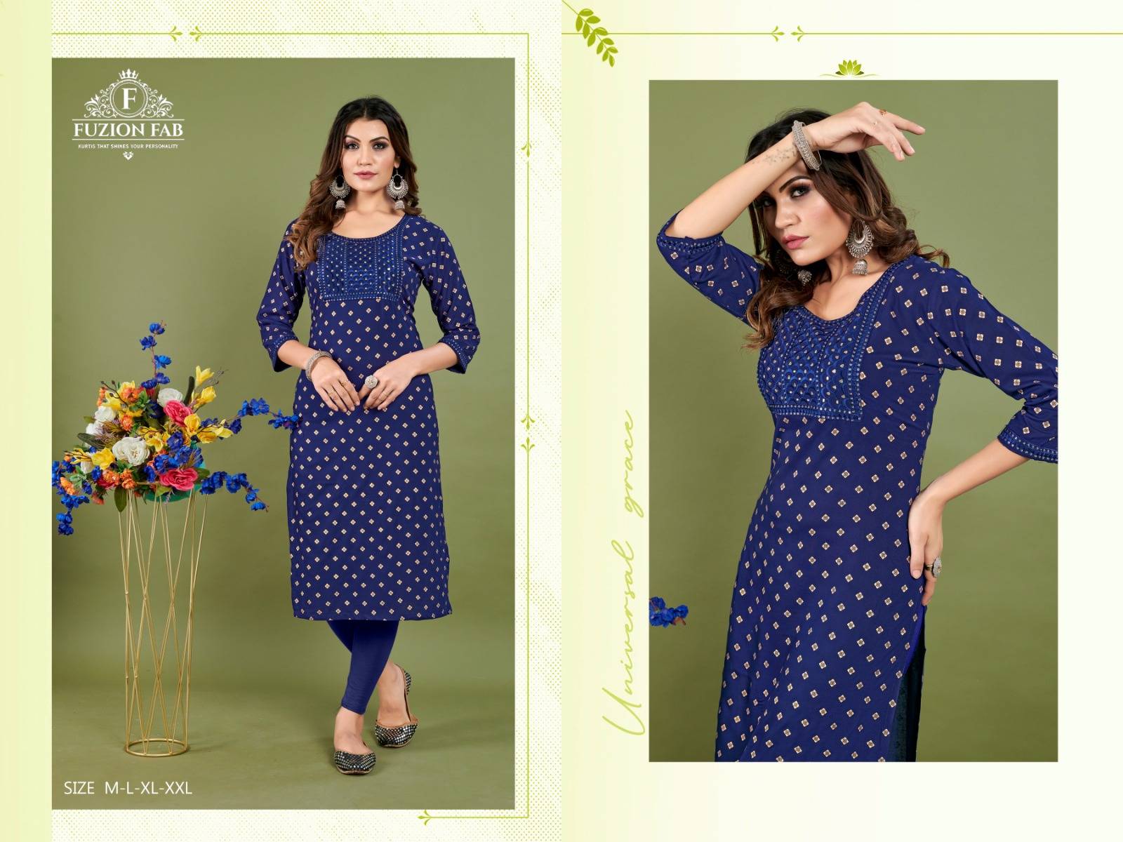 Dhyani Vol-1 By Fuzion Hub 01 To 04 Series Designer Stylish Fancy Colorful Beautiful Party Wear & Ethnic Wear Collection Rayon Embroidered Kurtis At Wholesale Price