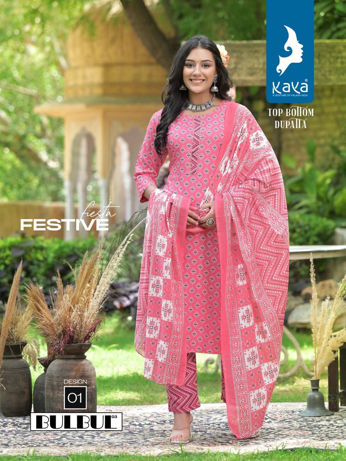 Bulbul Vol-3 By Kaya 01 To 08 Series Beautiful Suits Colorful Stylish Fancy Casual Wear & Ethnic Wear Rayon Dresses At Wholesale Price