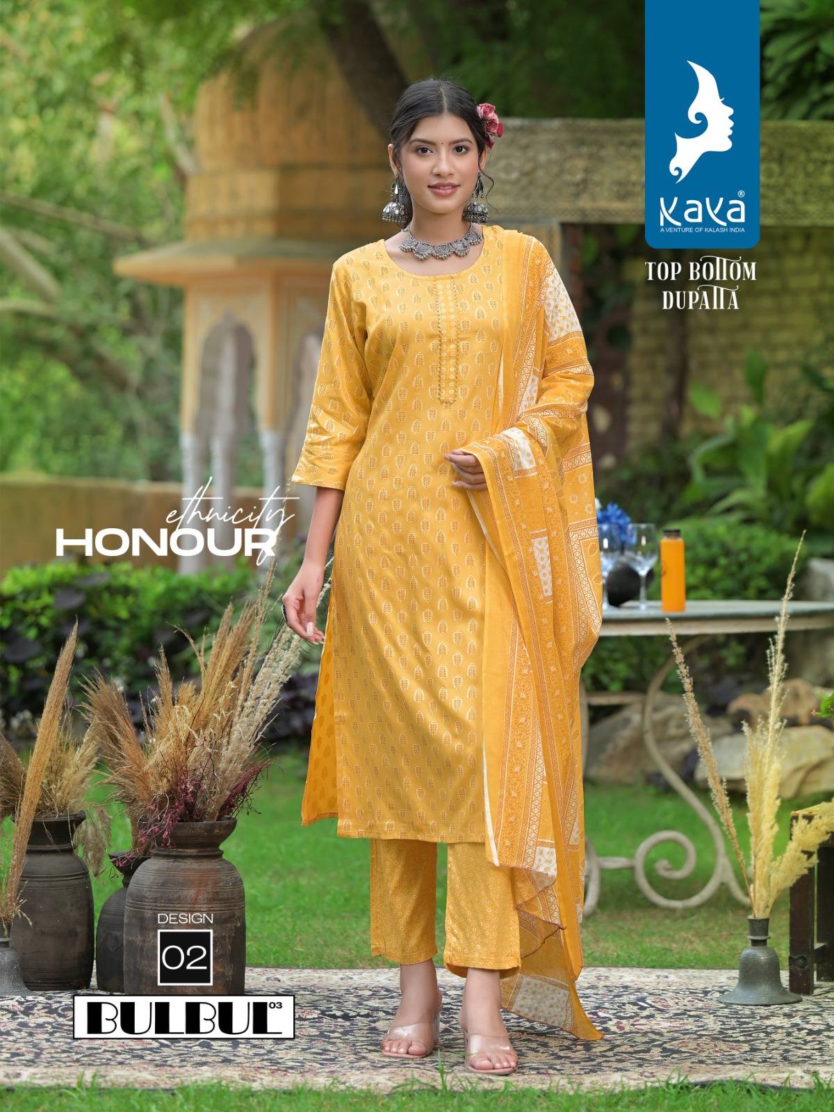 Bulbul Vol-3 By Kaya 01 To 08 Series Beautiful Suits Colorful Stylish Fancy Casual Wear & Ethnic Wear Rayon Dresses At Wholesale Price