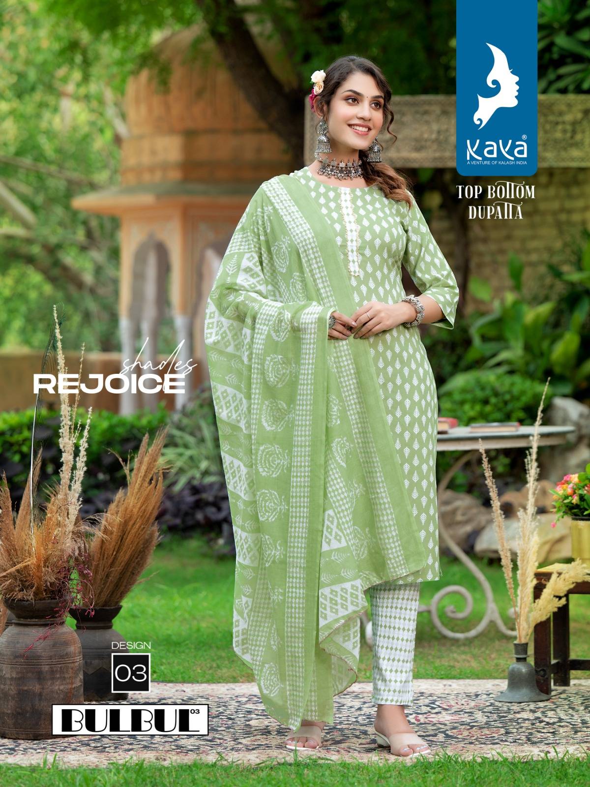 Bulbul Vol-3 By Kaya 01 To 08 Series Beautiful Suits Colorful Stylish Fancy Casual Wear & Ethnic Wear Rayon Dresses At Wholesale Price