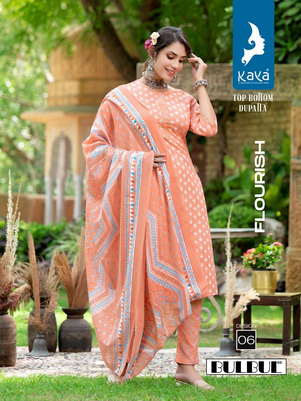 Bulbul Vol-3 By Kaya 01 To 08 Series Beautiful Suits Colorful Stylish Fancy Casual Wear & Ethnic Wear Rayon Dresses At Wholesale Price