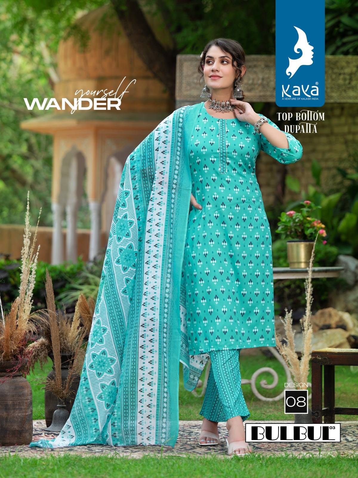 Bulbul Vol-3 By Kaya 01 To 08 Series Beautiful Suits Colorful Stylish Fancy Casual Wear & Ethnic Wear Rayon Dresses At Wholesale Price