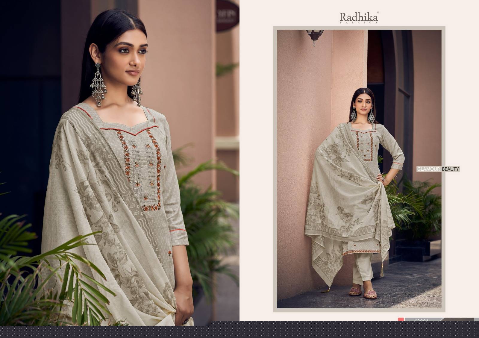 Lamhay By Azara 62001 To 62008 Series Beautiful Festive Suits Colorful Stylish Fancy Casual Wear & Ethnic Wear Pure Jam Cotton Embroidered Dresses At Wholesale Price