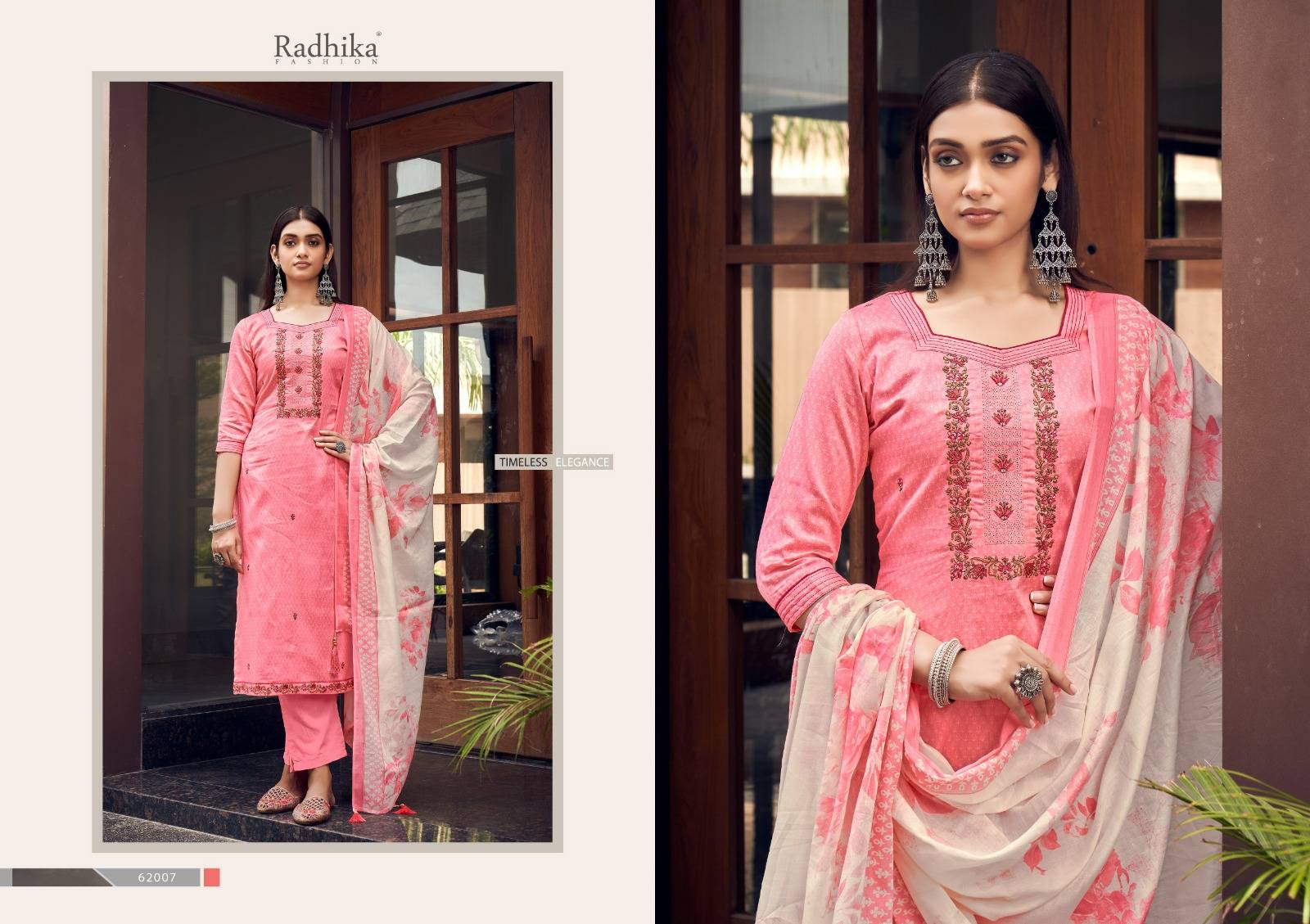 Lamhay By Azara 62001 To 62008 Series Beautiful Festive Suits Colorful Stylish Fancy Casual Wear & Ethnic Wear Pure Jam Cotton Embroidered Dresses At Wholesale Price