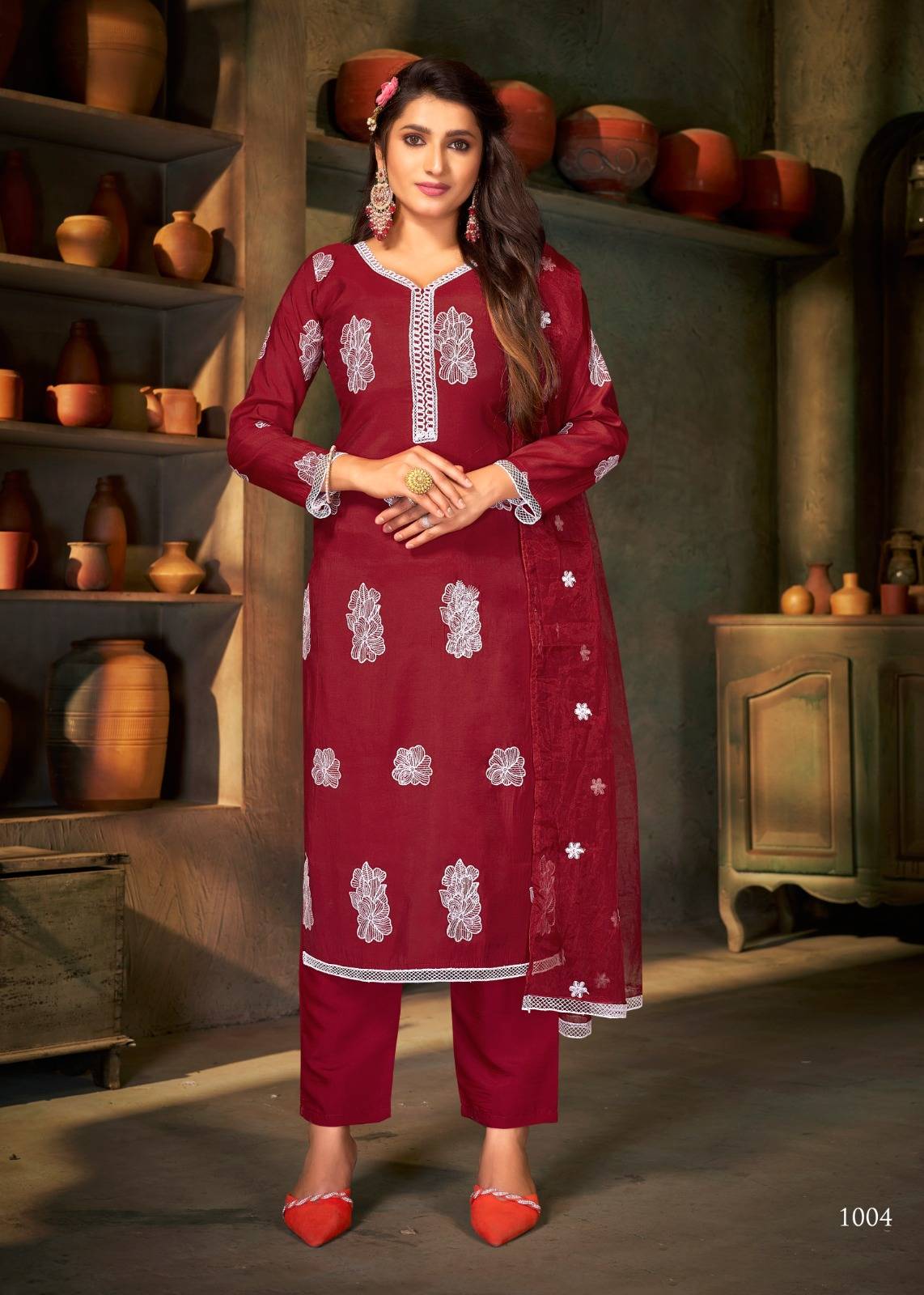 Peri Peri By Banwery Fashion 1001 To 1006 Series Beautiful Festive Suits Colorful Stylish Fancy Casual Wear & Ethnic Wear Heavy Silk Embroidered Dresses At Wholesale Price