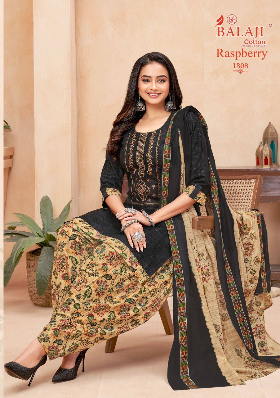 Raspberry Vol-13 By Balaji Cotton 1301 To 1312 Series Designer Festive Suits Beautiful Stylish Fancy Colorful Party Wear & Occasional Wear Heavy Cotton Print Dresses At Wholesale Price