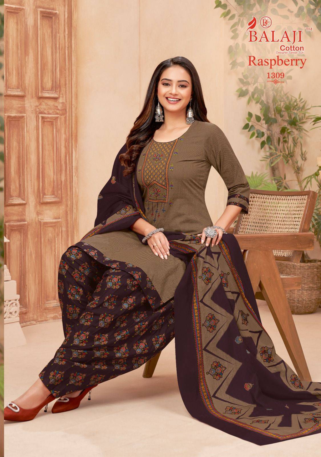 Raspberry Vol-13 By Balaji Cotton 1301 To 1312 Series Designer Festive Suits Beautiful Stylish Fancy Colorful Party Wear & Occasional Wear Heavy Cotton Print Dresses At Wholesale Price