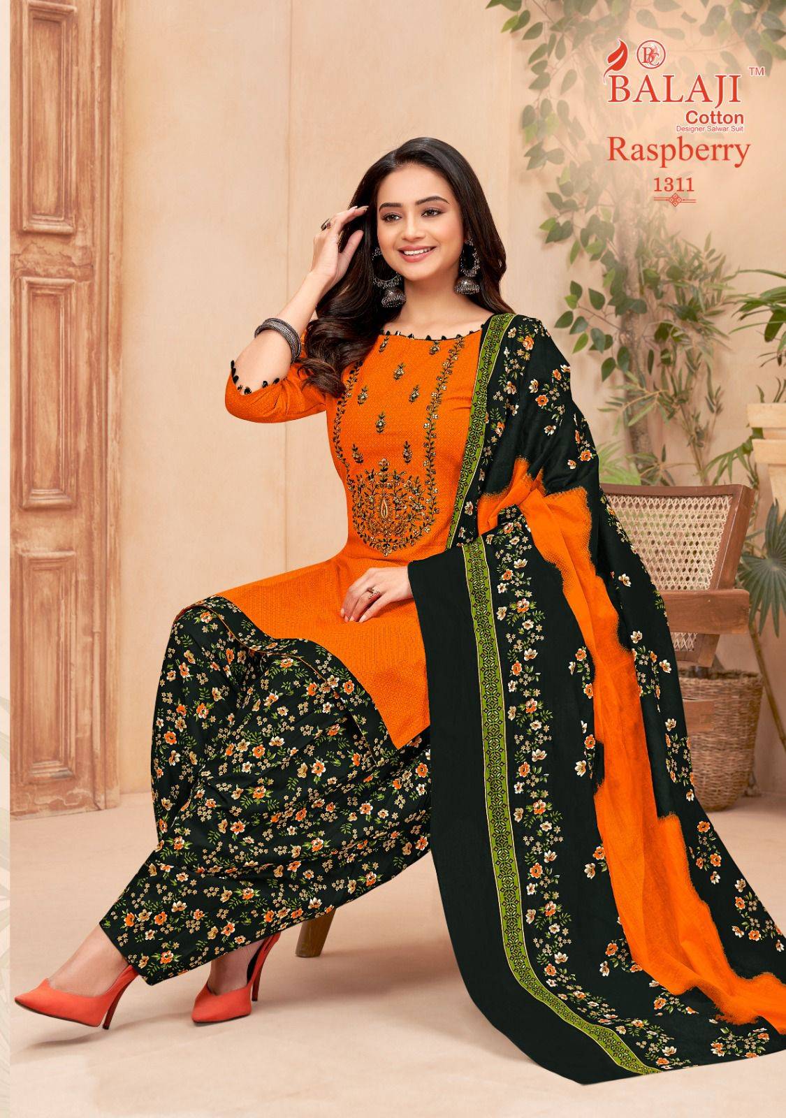 Raspberry Vol-13 By Balaji Cotton 1301 To 1312 Series Designer Festive Suits Beautiful Stylish Fancy Colorful Party Wear & Occasional Wear Heavy Cotton Print Dresses At Wholesale Price