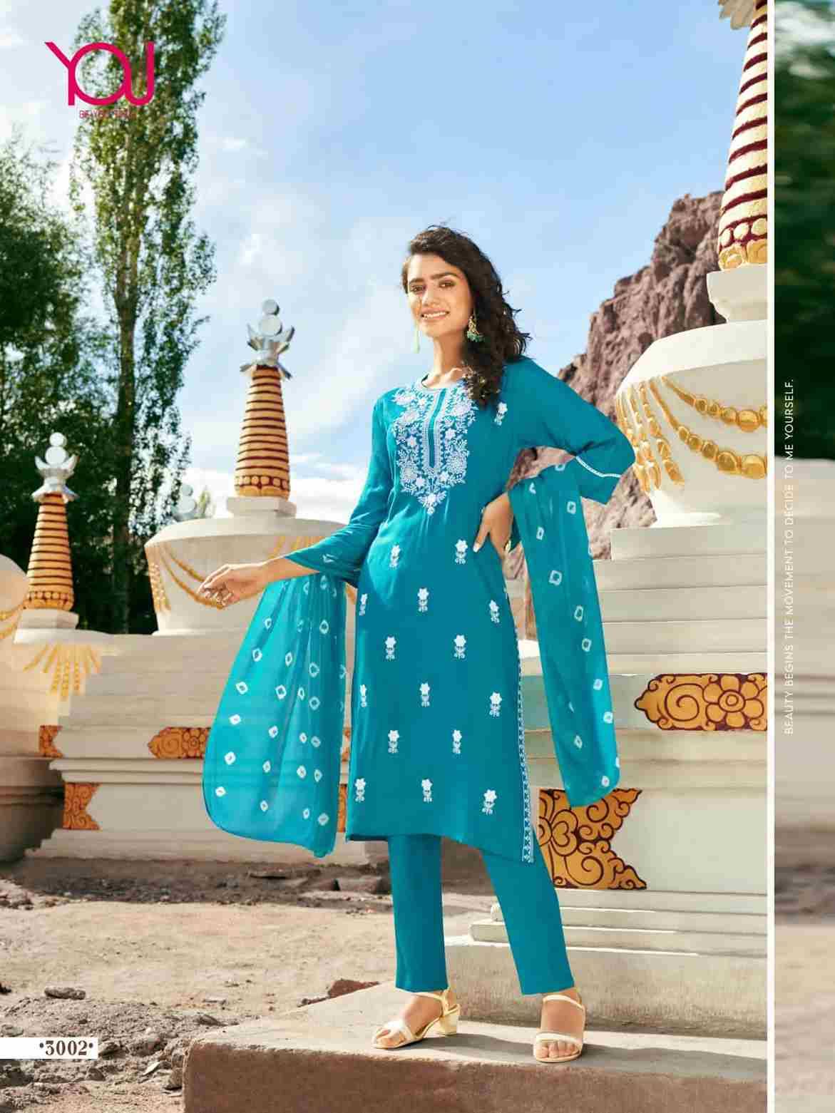 Aashvi By You 5001 To 5007 Series Beautiful Festive Suits Colorful Stylish Fancy Casual Wear & Ethnic Wear Rayon Slub Embroidered Dresses At Wholesale Price