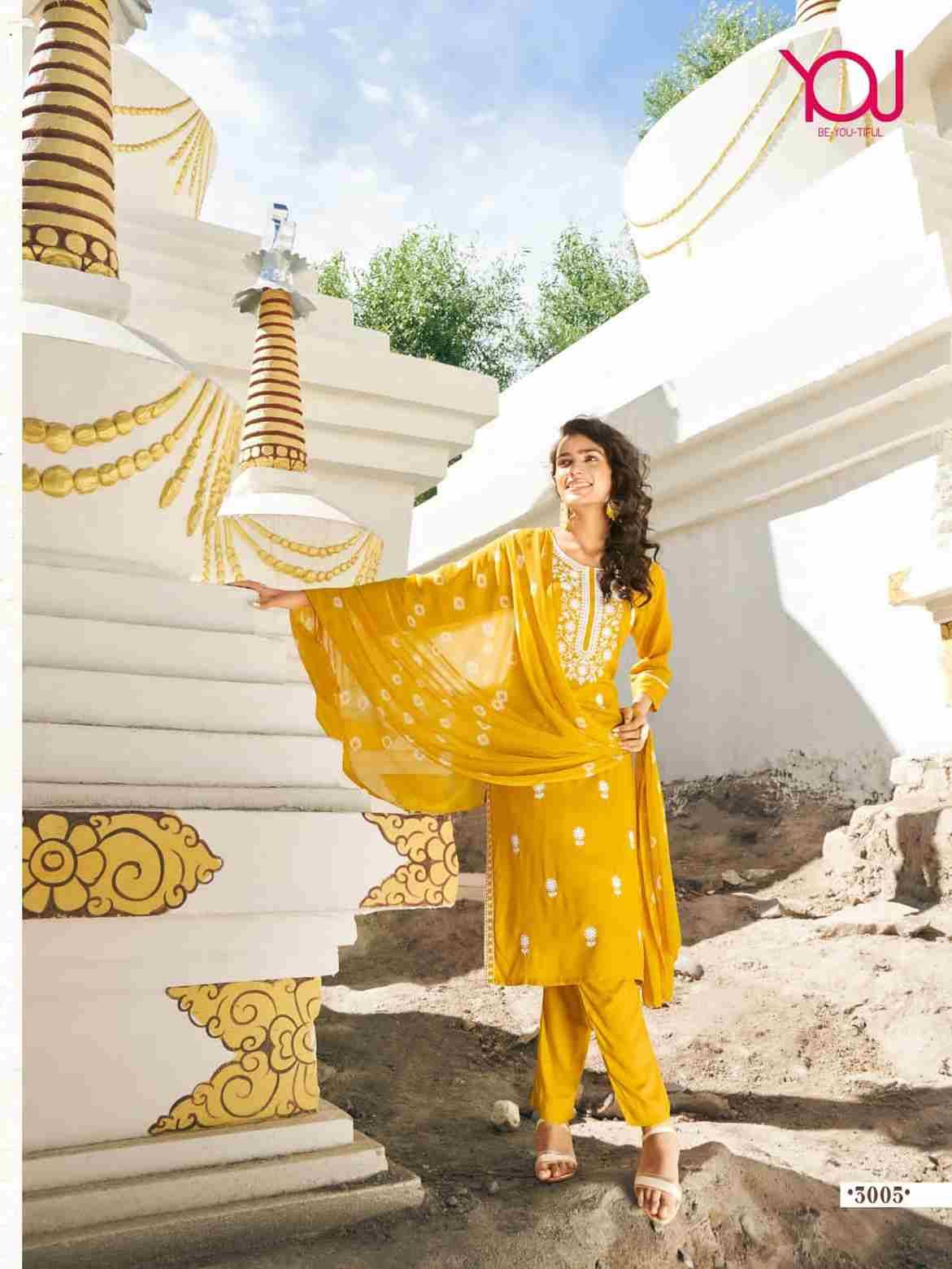 Aashvi By You 5001 To 5007 Series Beautiful Festive Suits Colorful Stylish Fancy Casual Wear & Ethnic Wear Rayon Slub Embroidered Dresses At Wholesale Price
