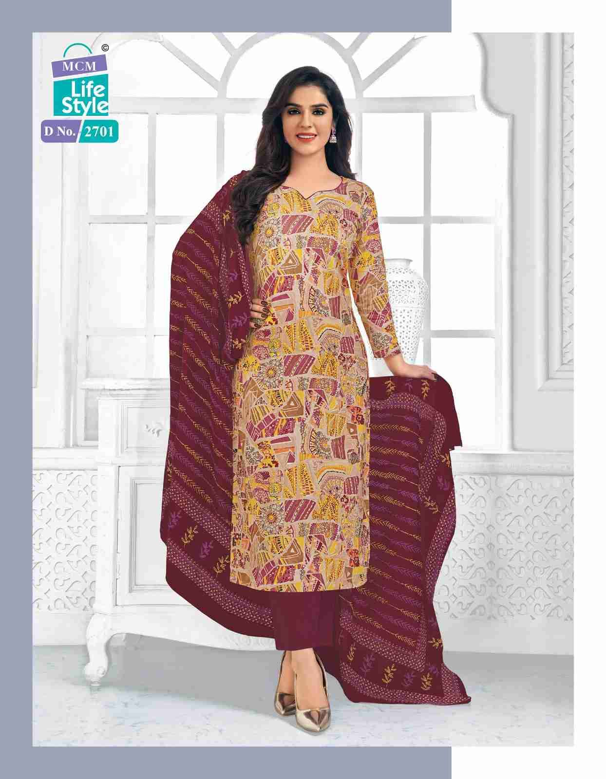 Priyalaxmi Vol-27 By Mcm Lifestyle 2700 To 2723 Series Beautiful Pakistani Suits Stylish Fancy Colorful Party Wear & Occasional Wear Heavy Cotton Dresses At Wholesale Price