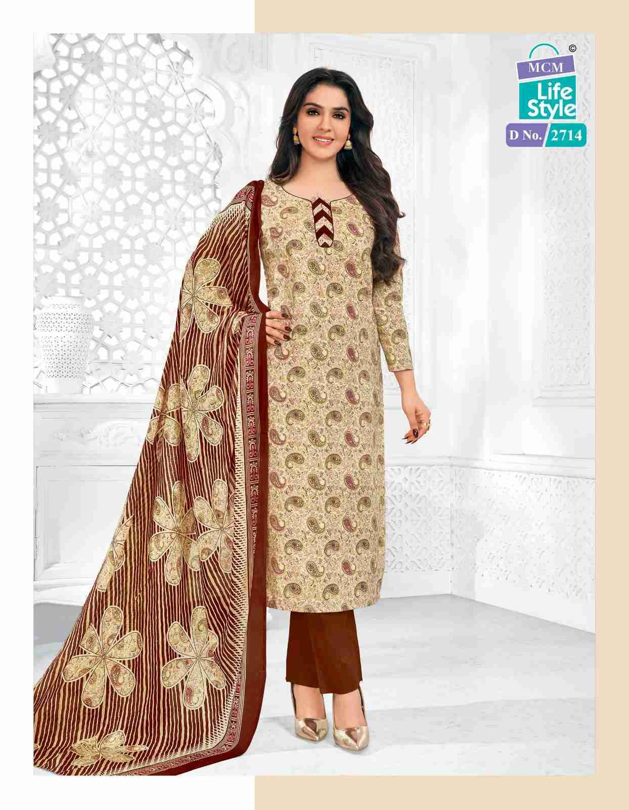 Priyalaxmi Vol-27 By Mcm Lifestyle 2700 To 2723 Series Beautiful Pakistani Suits Stylish Fancy Colorful Party Wear & Occasional Wear Heavy Cotton Dresses At Wholesale Price