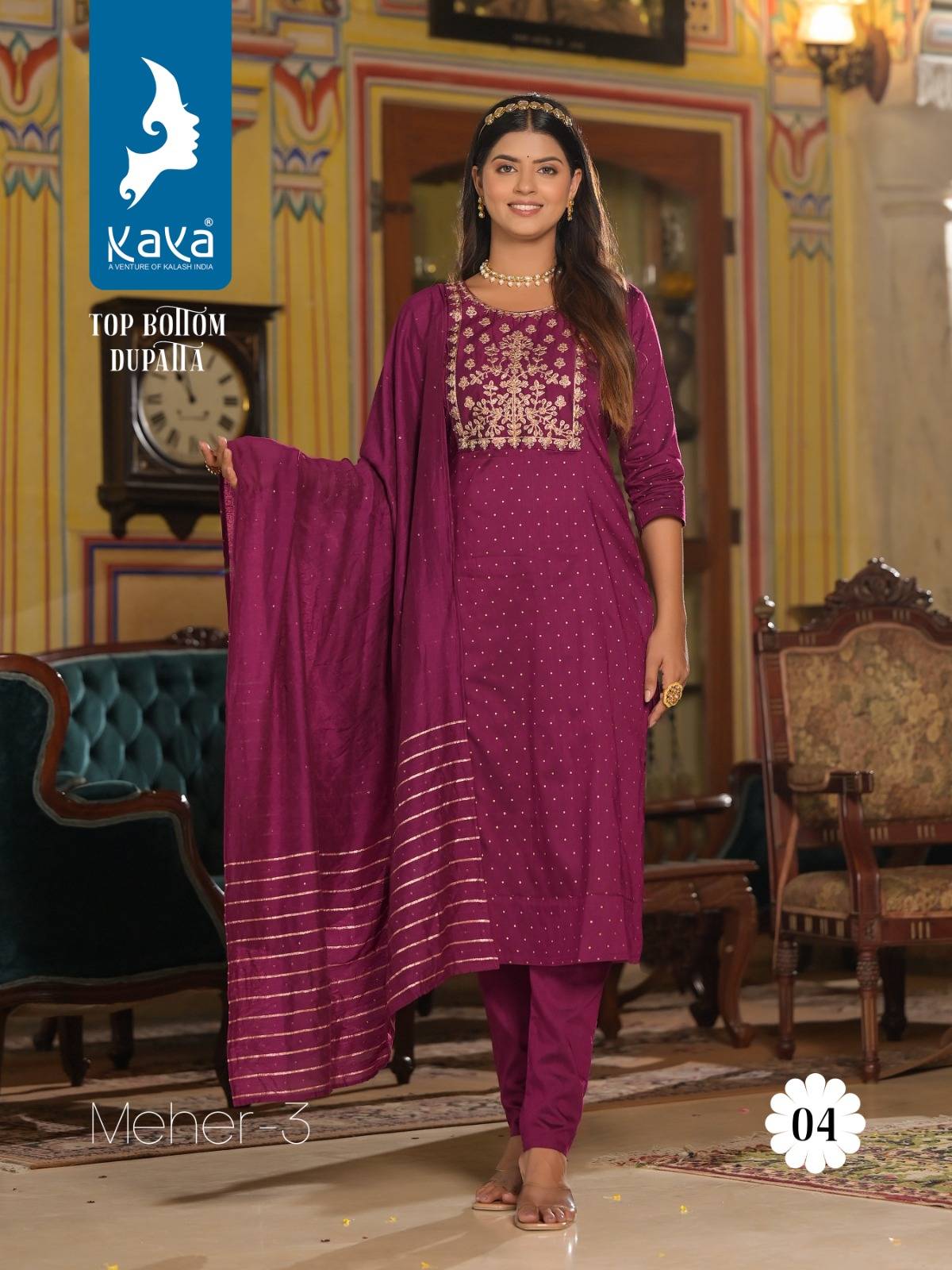 Meher Vol-3 By Kaya 01 To 08 Series Beautiful Festive Suits Colorful Stylish Fancy Casual Wear & Ethnic Wear Pure Silk Dresses At Wholesale Price