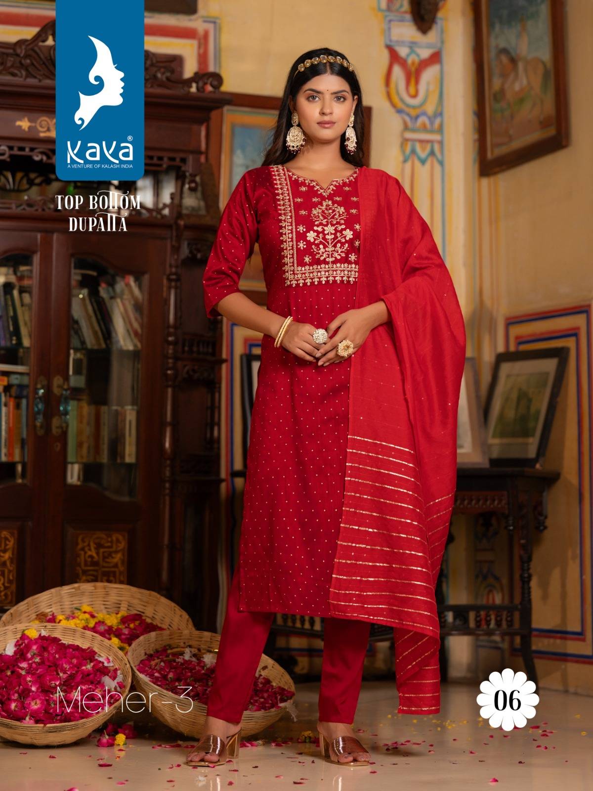 Meher Vol-3 By Kaya 01 To 08 Series Beautiful Festive Suits Colorful Stylish Fancy Casual Wear & Ethnic Wear Pure Silk Dresses At Wholesale Price