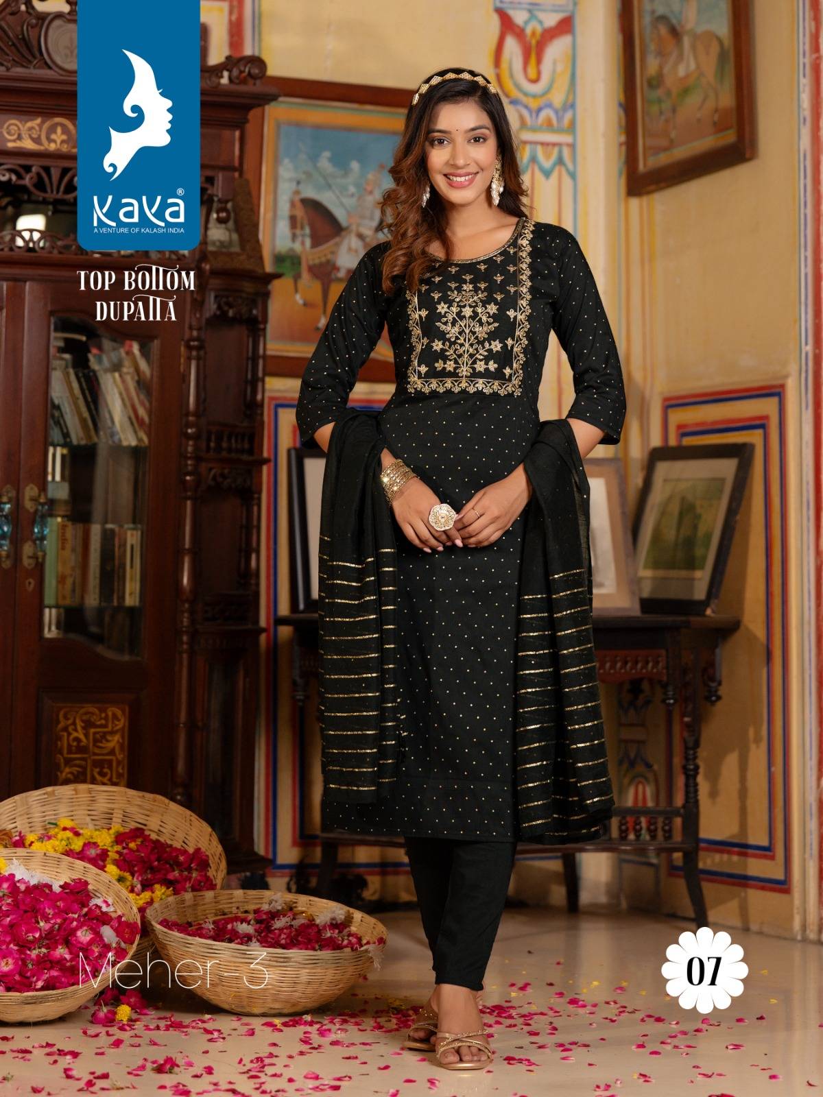 Meher Vol-3 By Kaya 01 To 08 Series Beautiful Festive Suits Colorful Stylish Fancy Casual Wear & Ethnic Wear Pure Silk Dresses At Wholesale Price