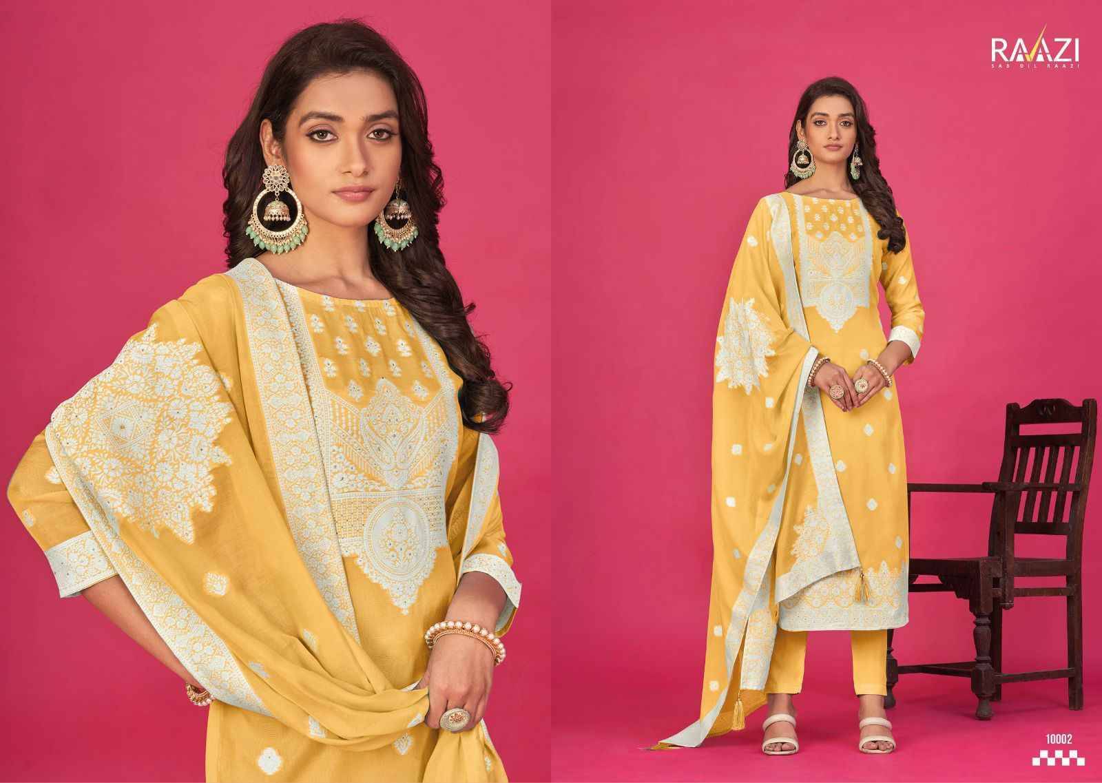 Shaheen By Rama Fashion 10001 To 10006 Series Festive Suits Beautiful Fancy Colorful Stylish Party Wear & Occasional Wear Pure Jacquard Embroidery Dresses At Wholesale Price