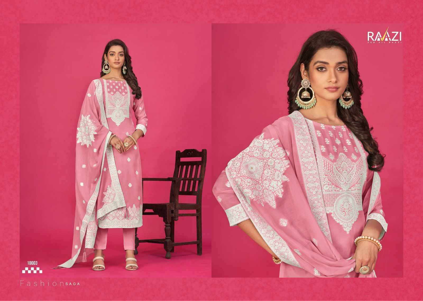 Shaheen By Rama Fashion 10001 To 10006 Series Festive Suits Beautiful Fancy Colorful Stylish Party Wear & Occasional Wear Pure Jacquard Embroidery Dresses At Wholesale Price