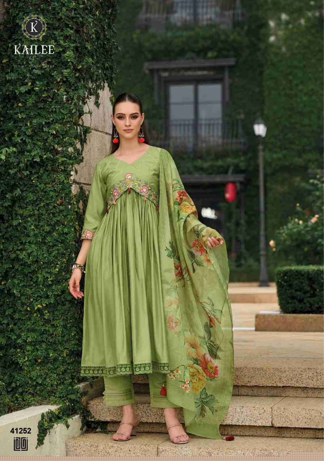 Rozani By Kailee 41251 To 41255 Series Designer Festive Suits Collection Beautiful Stylish Fancy Colorful Party Wear & Occasional Wear Pure Viscose Silk Dresses At Wholesale Price