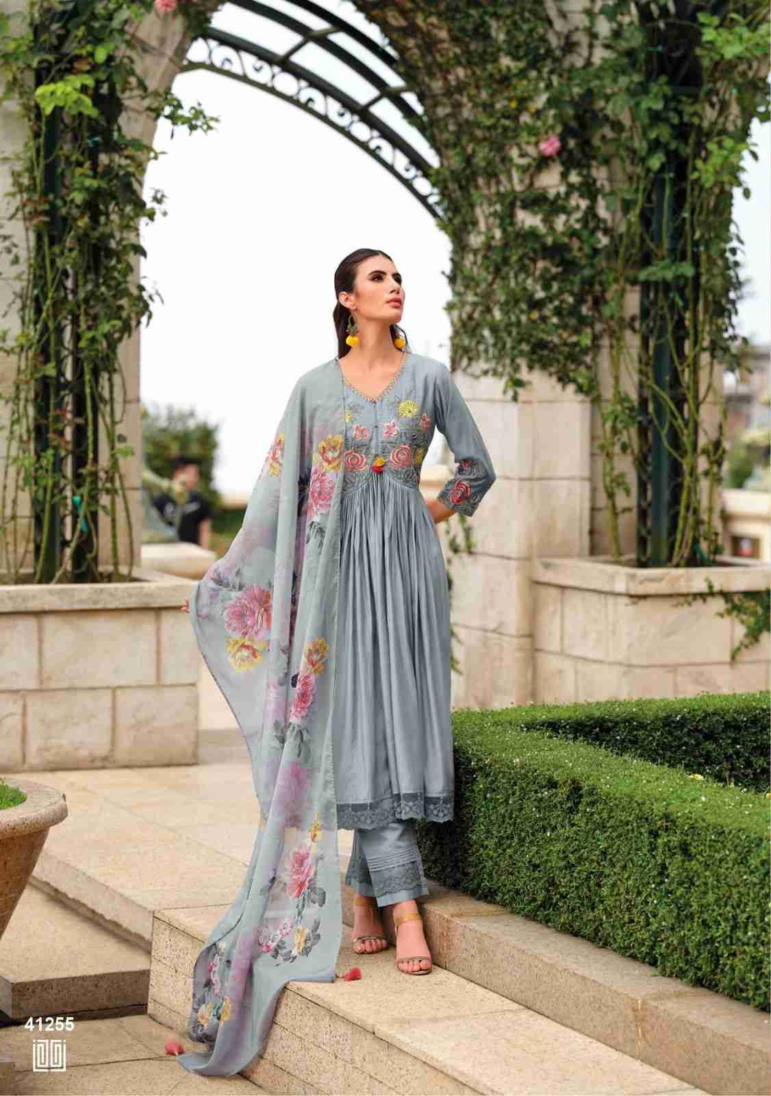 Rozani By Kailee 41251 To 41255 Series Designer Festive Suits Collection Beautiful Stylish Fancy Colorful Party Wear & Occasional Wear Pure Viscose Silk Dresses At Wholesale Price
