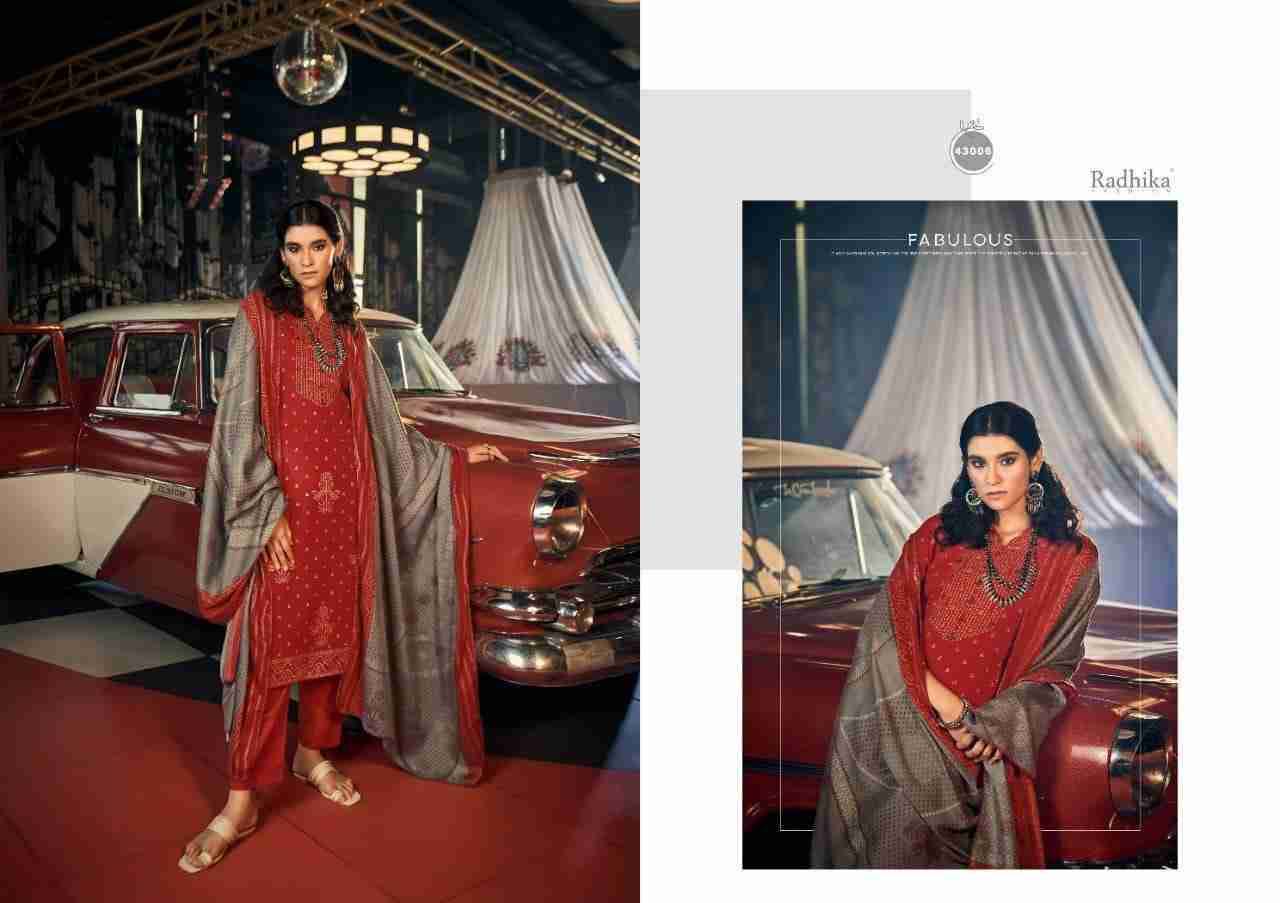 Bandish By Radhika Fashion 43001 To 43008 Series Beautiful Stylish Suits Fancy Colorful Casual Wear & Ethnic Wear & Ready To Wear Pure Pashmina Print Dresses At Wholesale Price