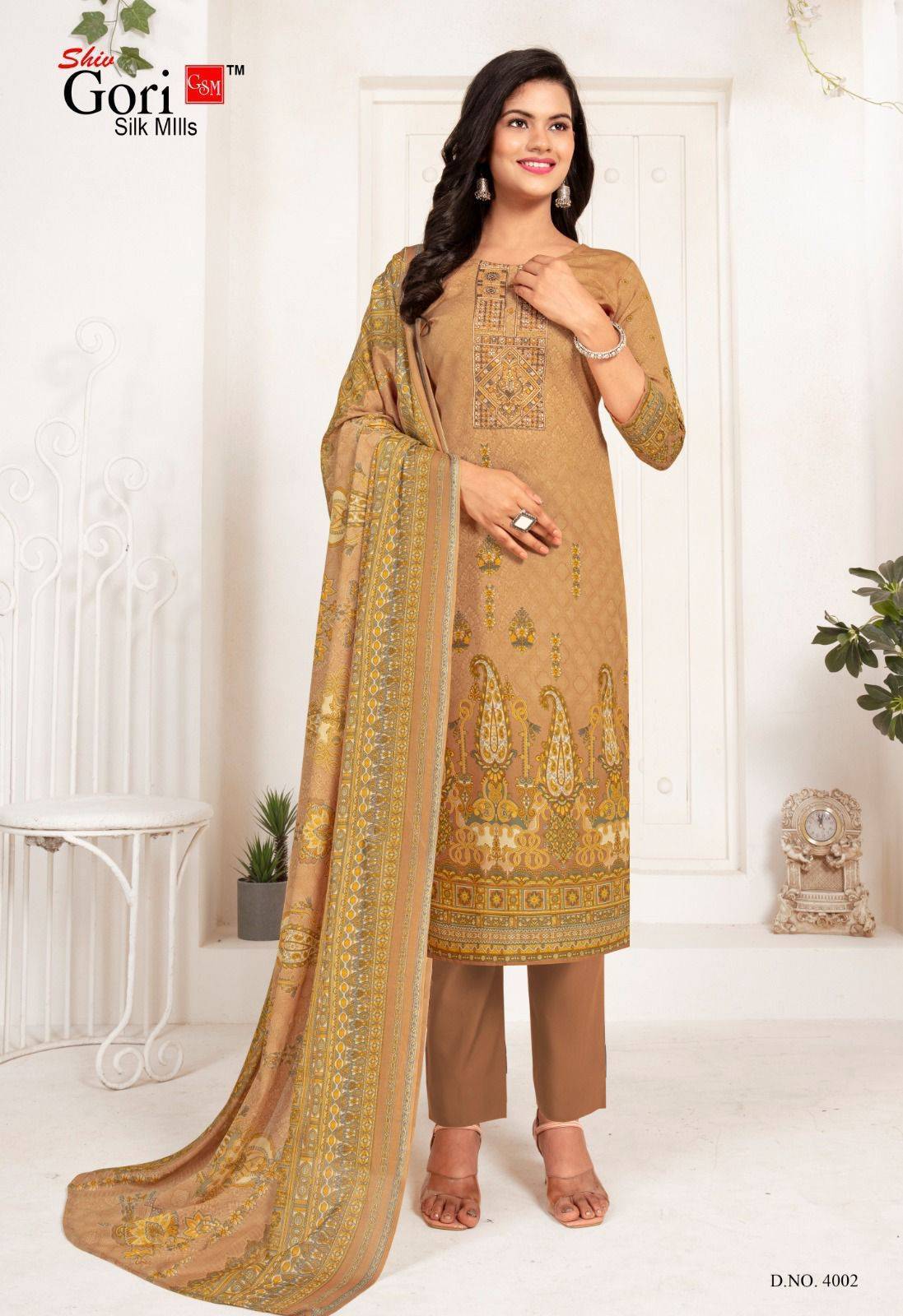 Sohni Vol-4 By Shiv Gori Silk Mills 4001 To 4012 Series Beautiful Festive Suits Colorful Stylish Fancy Casual Wear & Ethnic Wear Pure Cotton Print Dresses At Wholesale Price